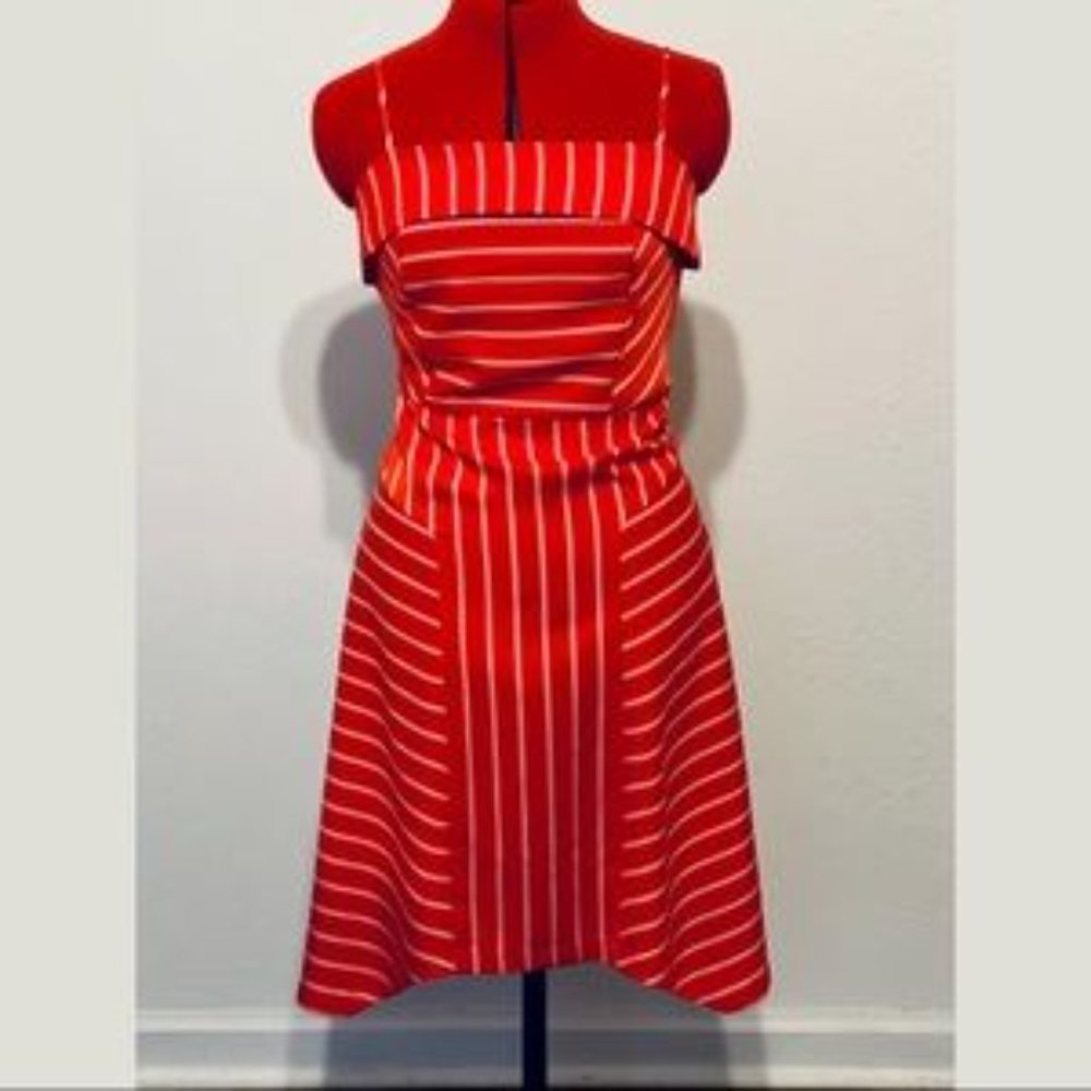 *5 for $25 Bundle Option Banana Republic red stripe Spaghetti strap summer dress - Picture 2 of 8